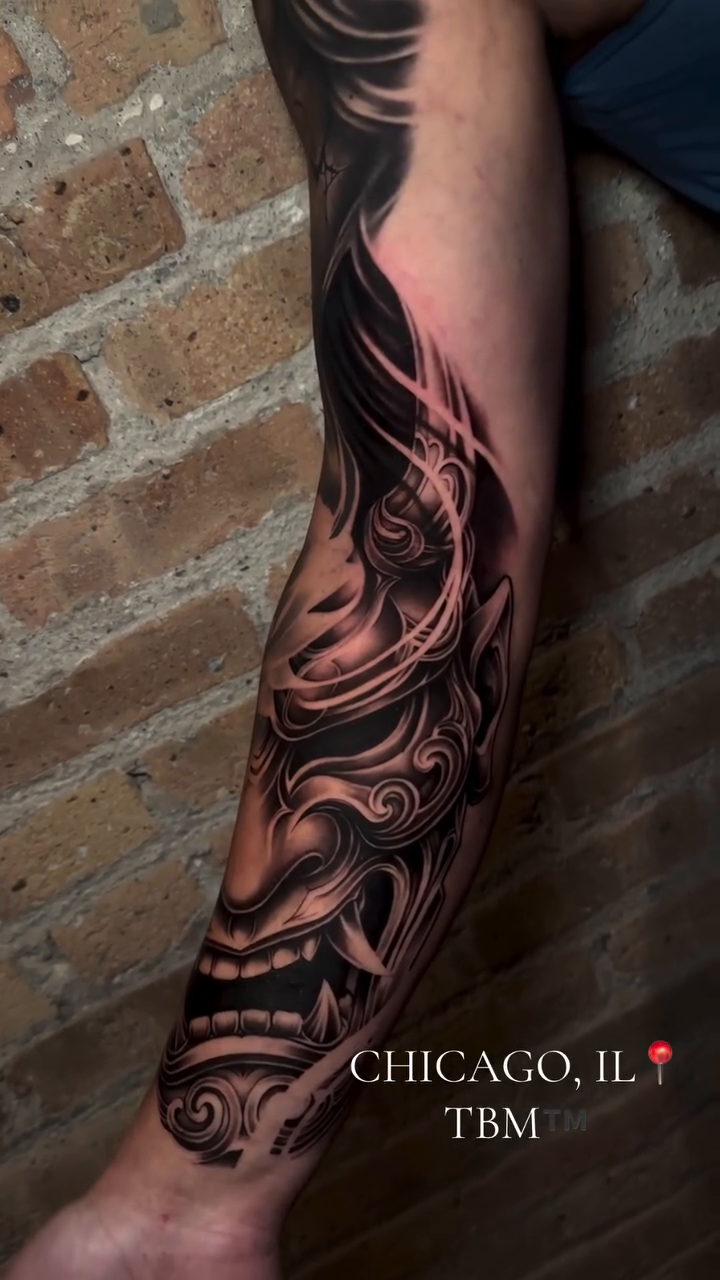 Tattoo by @tattoosbymiguel — japanese_irezumi, black_and_grey