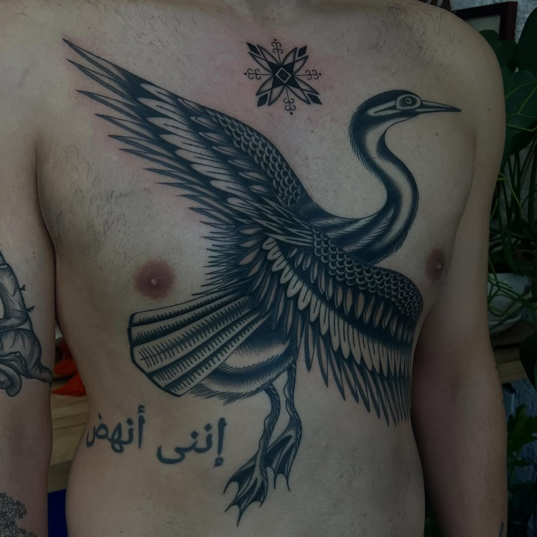Tattoo by @erae.tattoo โ black_and_grey, illustrative