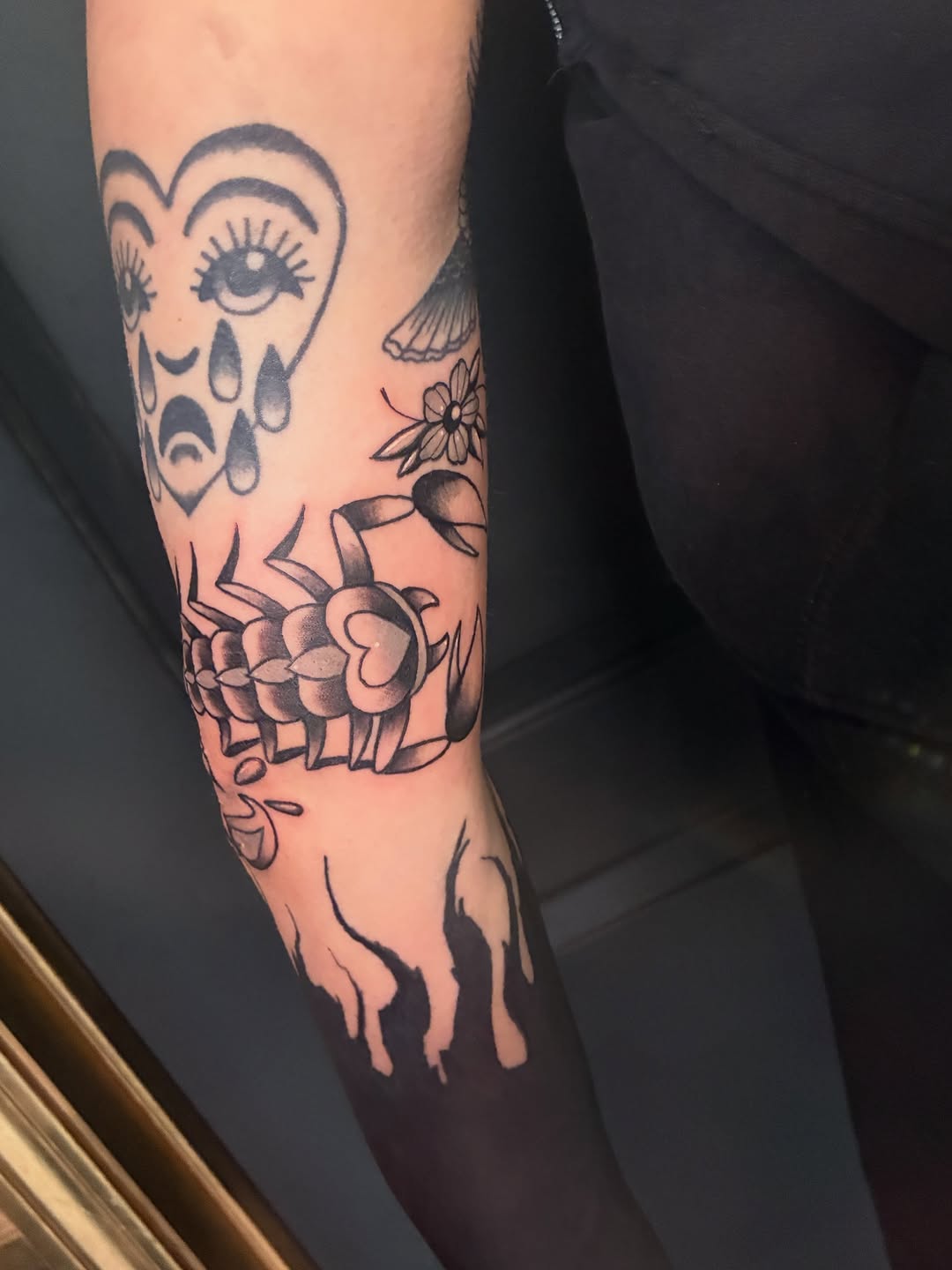 Tattoo by @elliotjayetattoos — american_traditional, black_and_grey