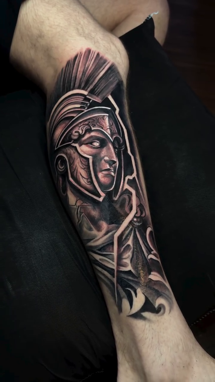 Tattoo by @coreyryantattoo — realism, black_and_grey