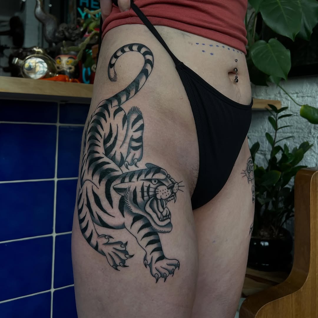 Tattoo by @erae.tattoo โ american_traditional, black_and_grey