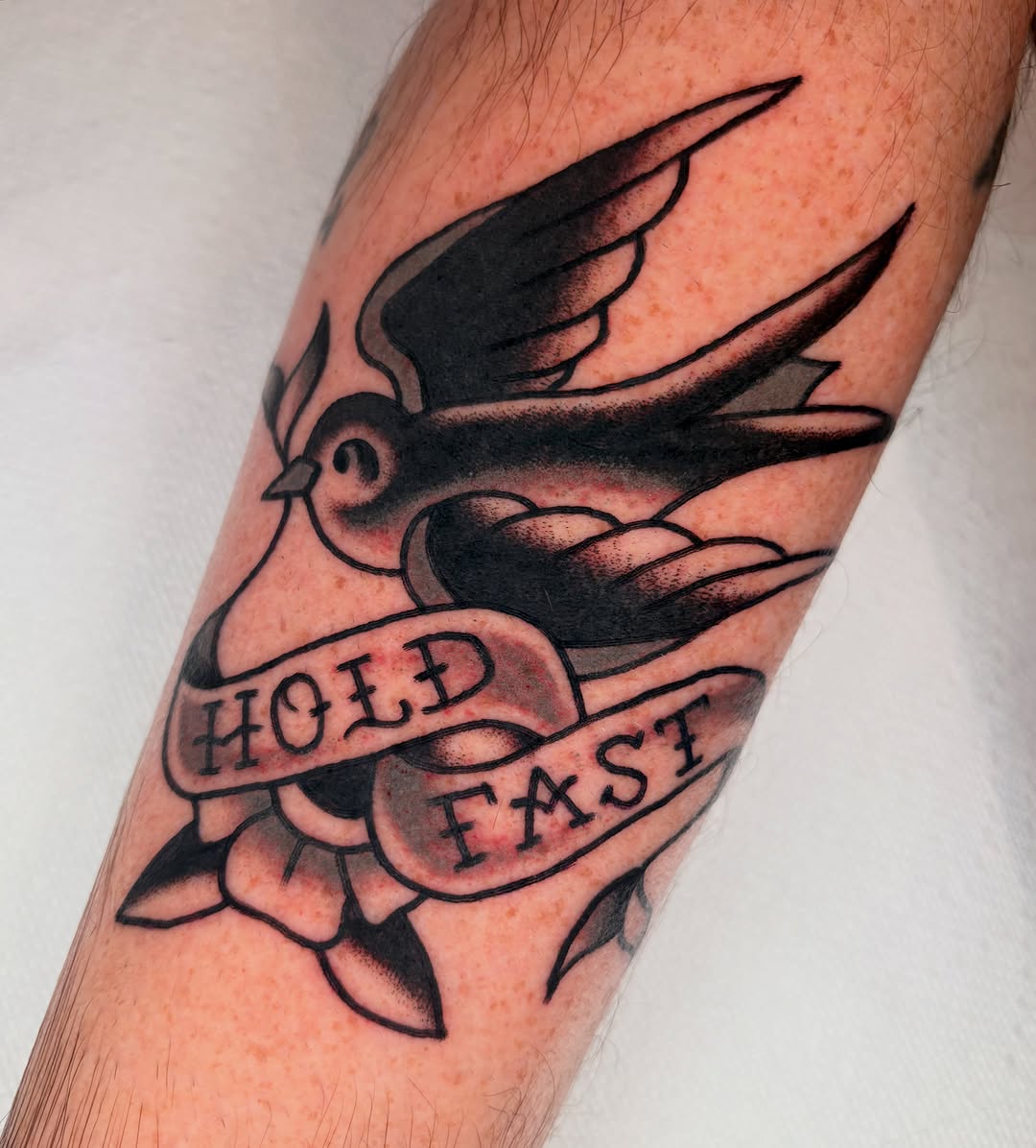 Tattoo by @juliatat2 โ american_traditional, lettering_script