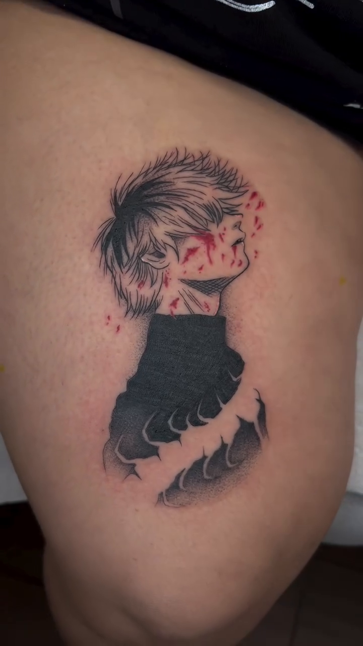 Tattoo by @officialdrayaartink — anime