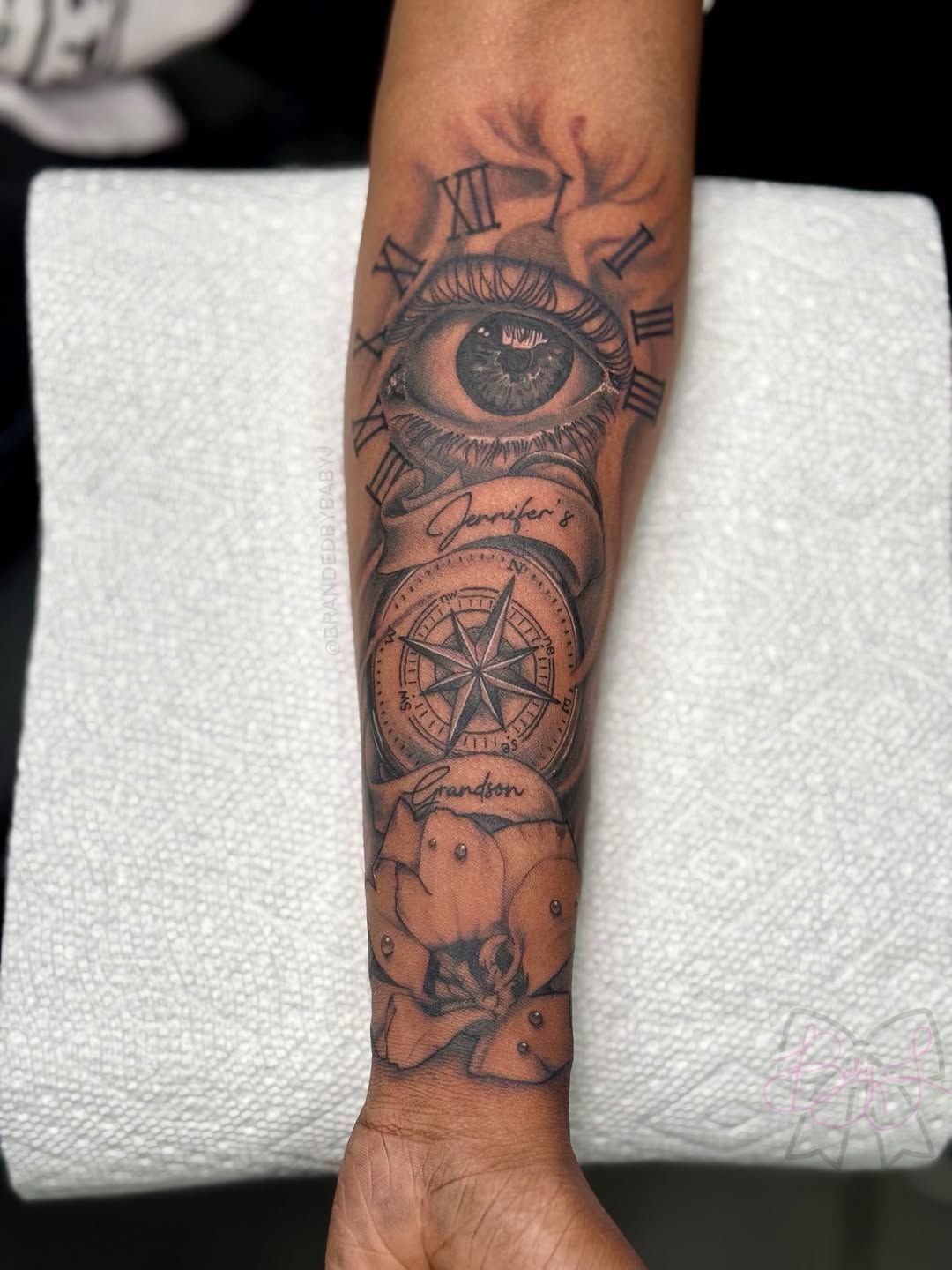 Tattoo by @brandedbybabyj β realism, black_and_grey