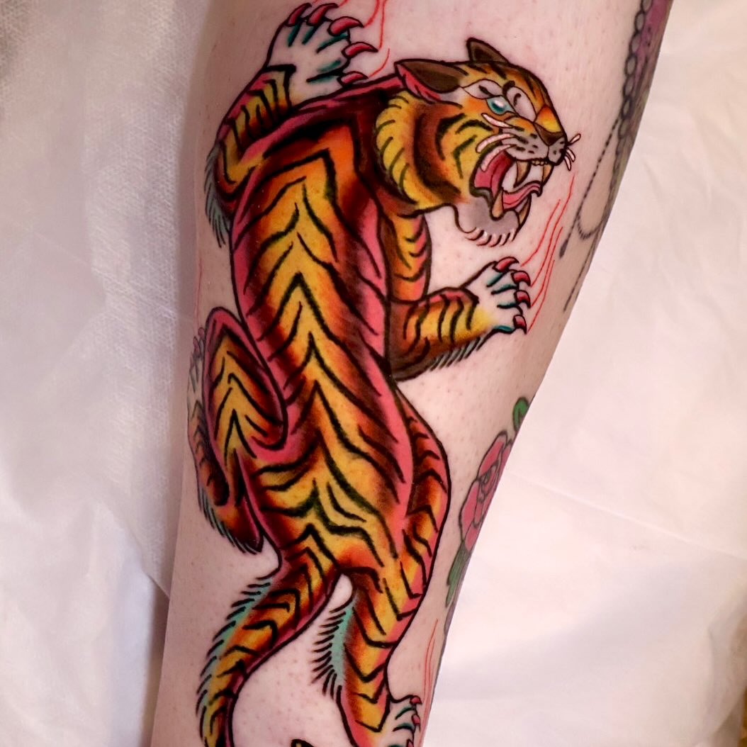 Tattoo by @elegantlyinking — american_traditional, illustrative