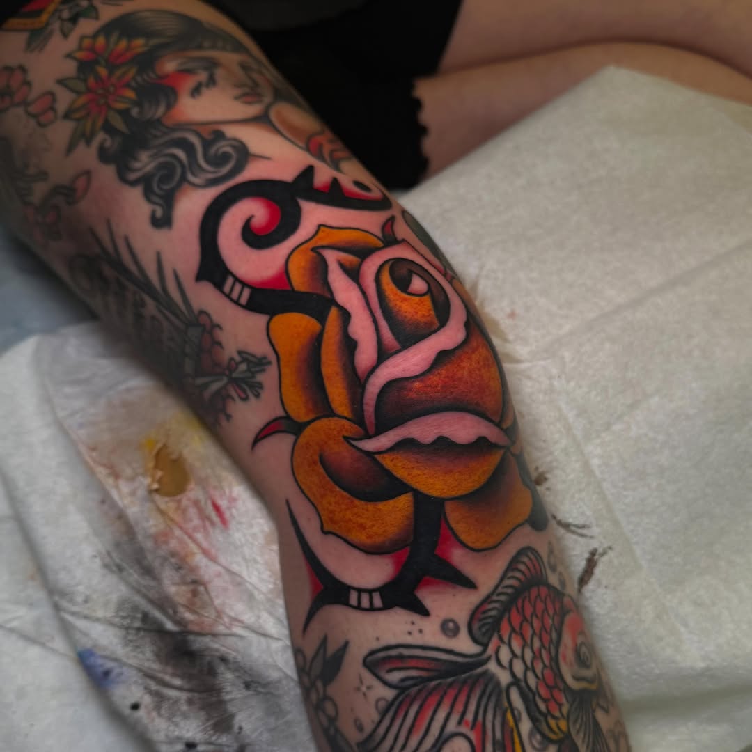 Tattoo by @louisetattooer — american_traditional, illustrative