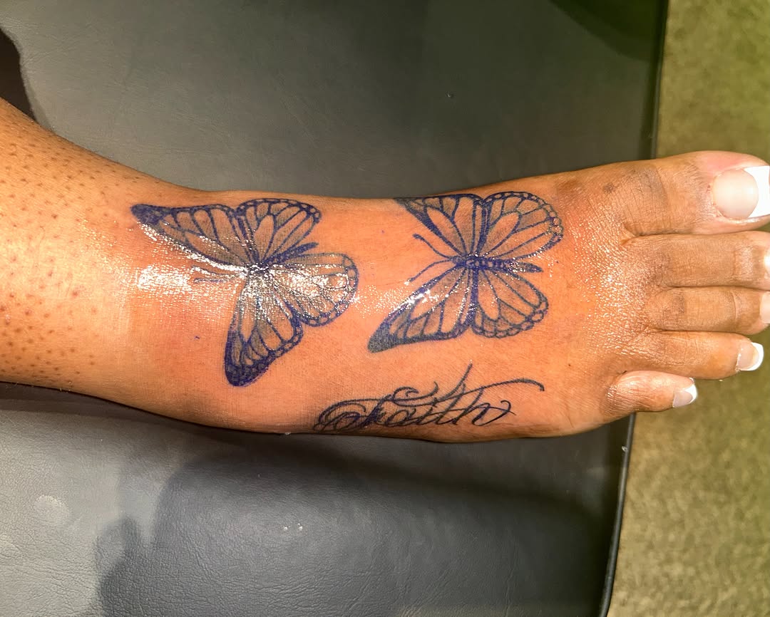 Tattoo by @tatzbythadon โ fine_line, lettering_script