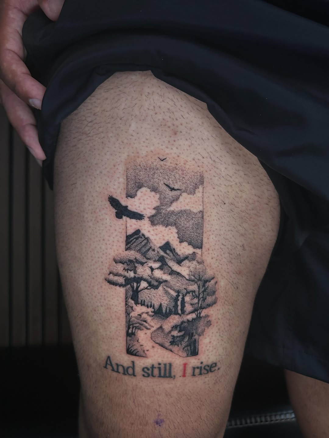 Tattoo by @tatbyj — black_and_grey