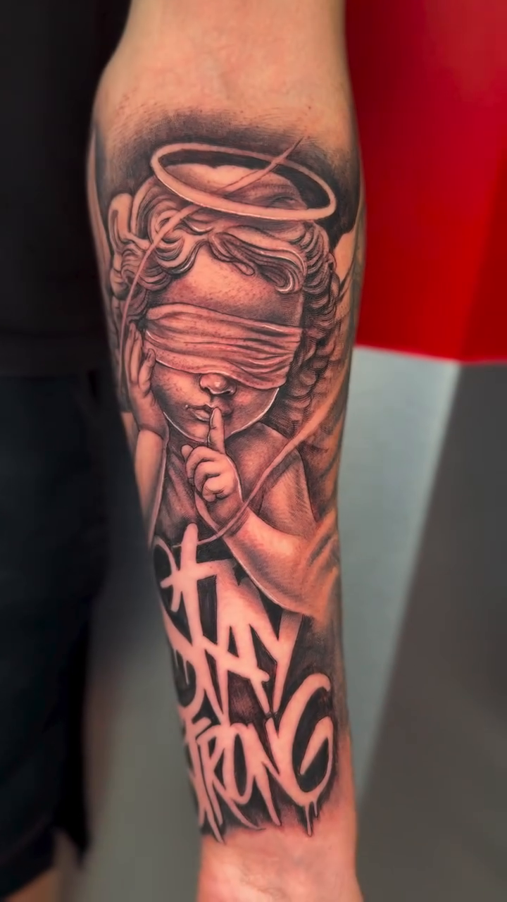 Tattoo by @guinn_art_tatts — black_and_grey