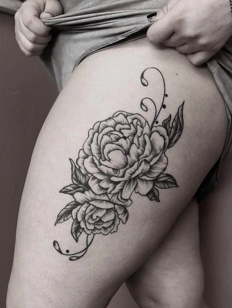 Tattoo by @stitchme.aizen_nyc — fine_line, black_and_grey