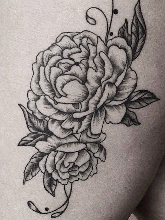 Tattoo by @stitchme.aizen_nyc — black_and_grey, dotwork