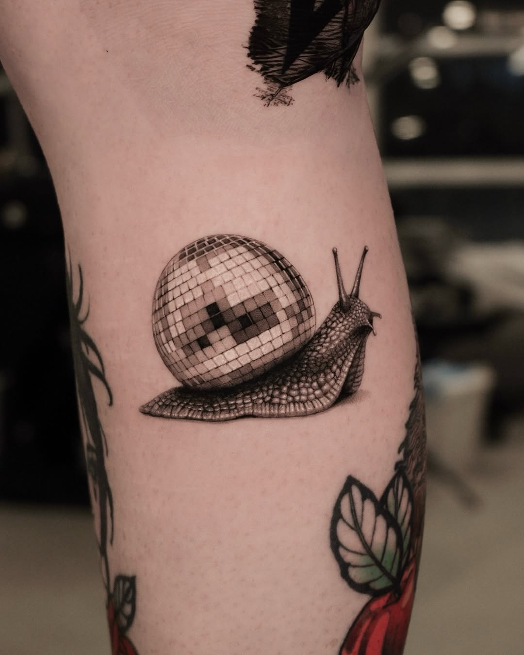 Tattoo by @dionne.tattoo โ realism, black_and_grey