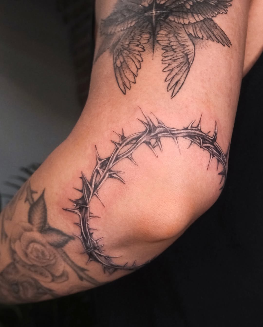 Tattoo by @eblu.ink — realism, black_and_grey