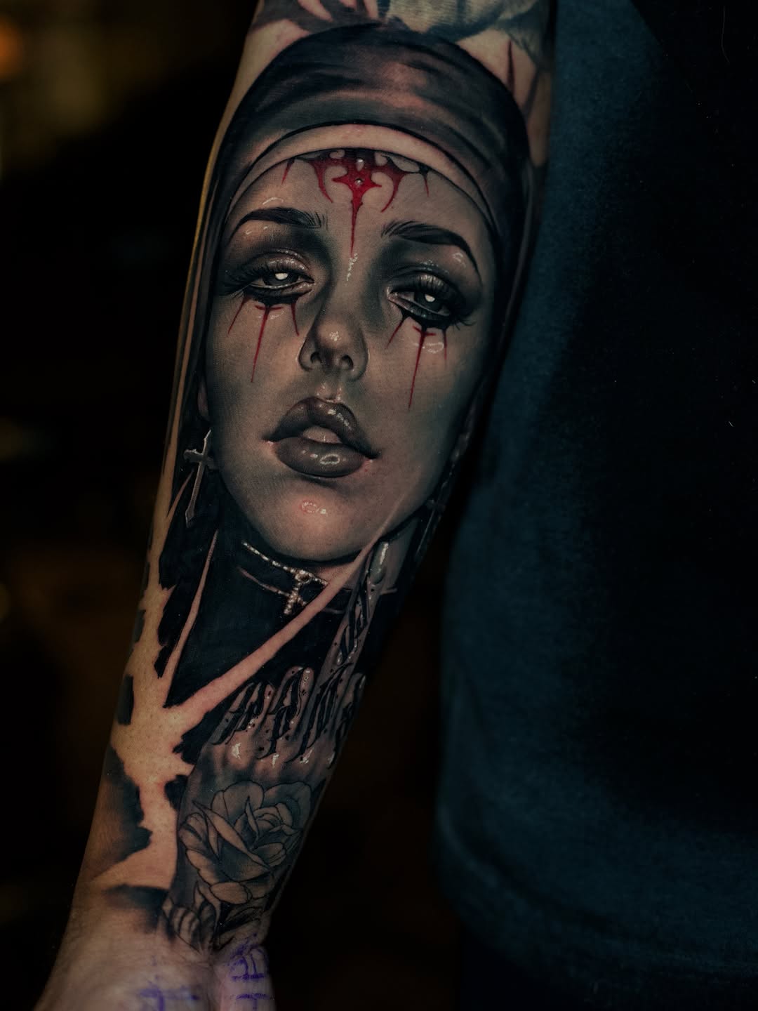 Tattoo by @mickeytattoos — realism, dark_realism