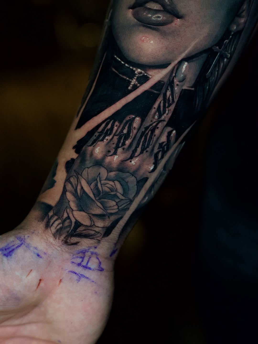 Tattoo by @mickeytattoos — realism, black_and_grey