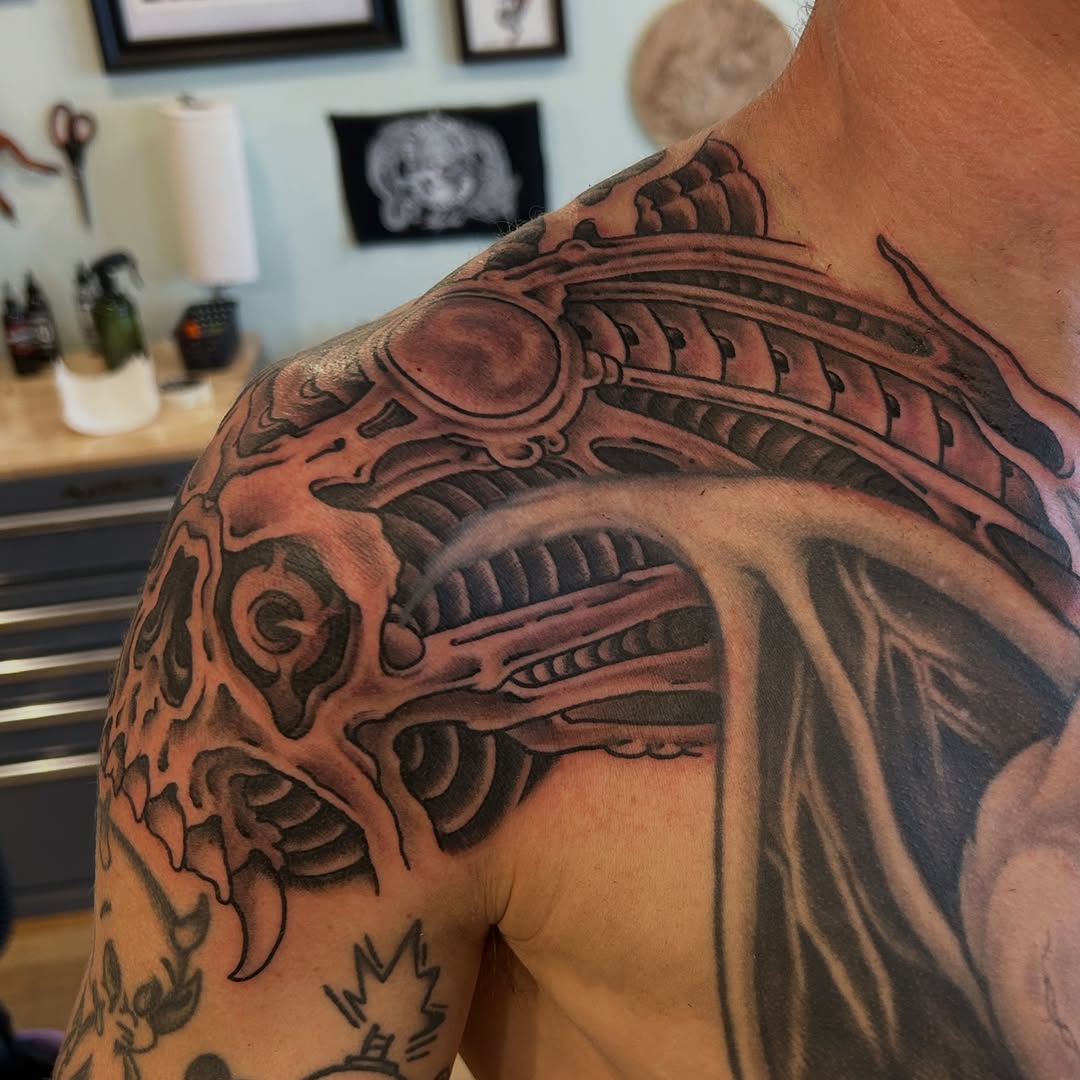 Tattoo by @craiggardyan — black_and_grey, realism