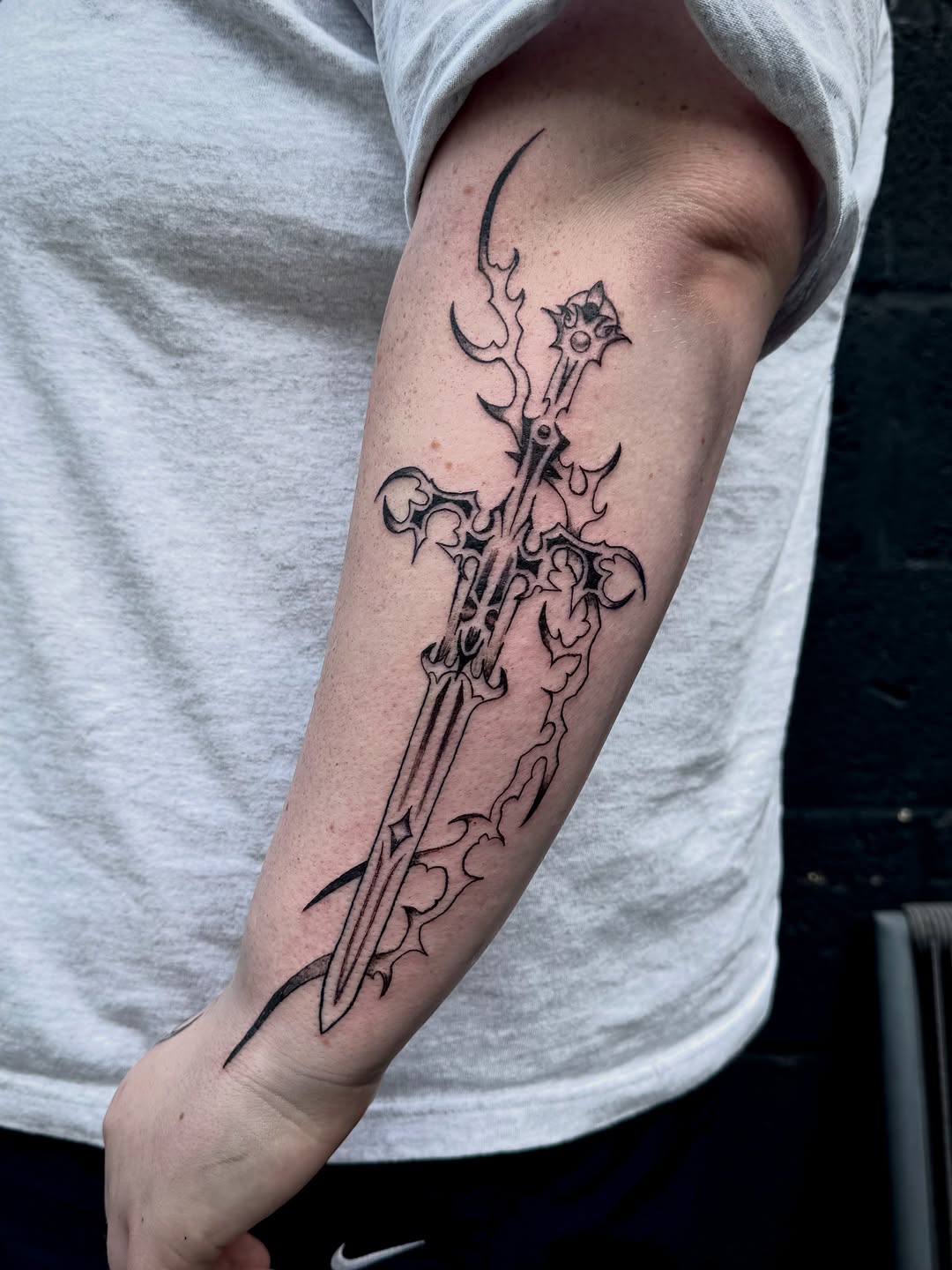 Tattoo by @devonlanetattoo — blackwork