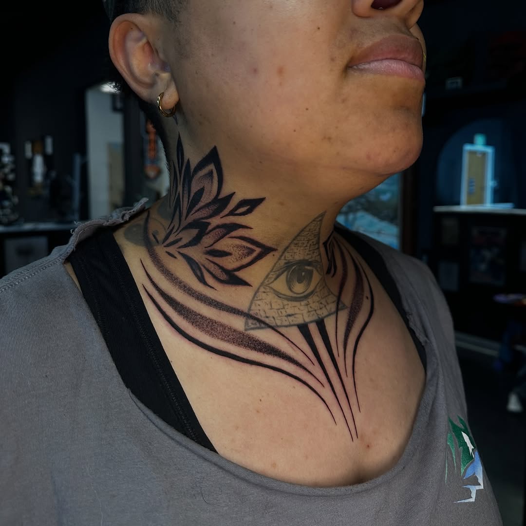 Tattoo by @hardtatz โ black_and_grey, geometric