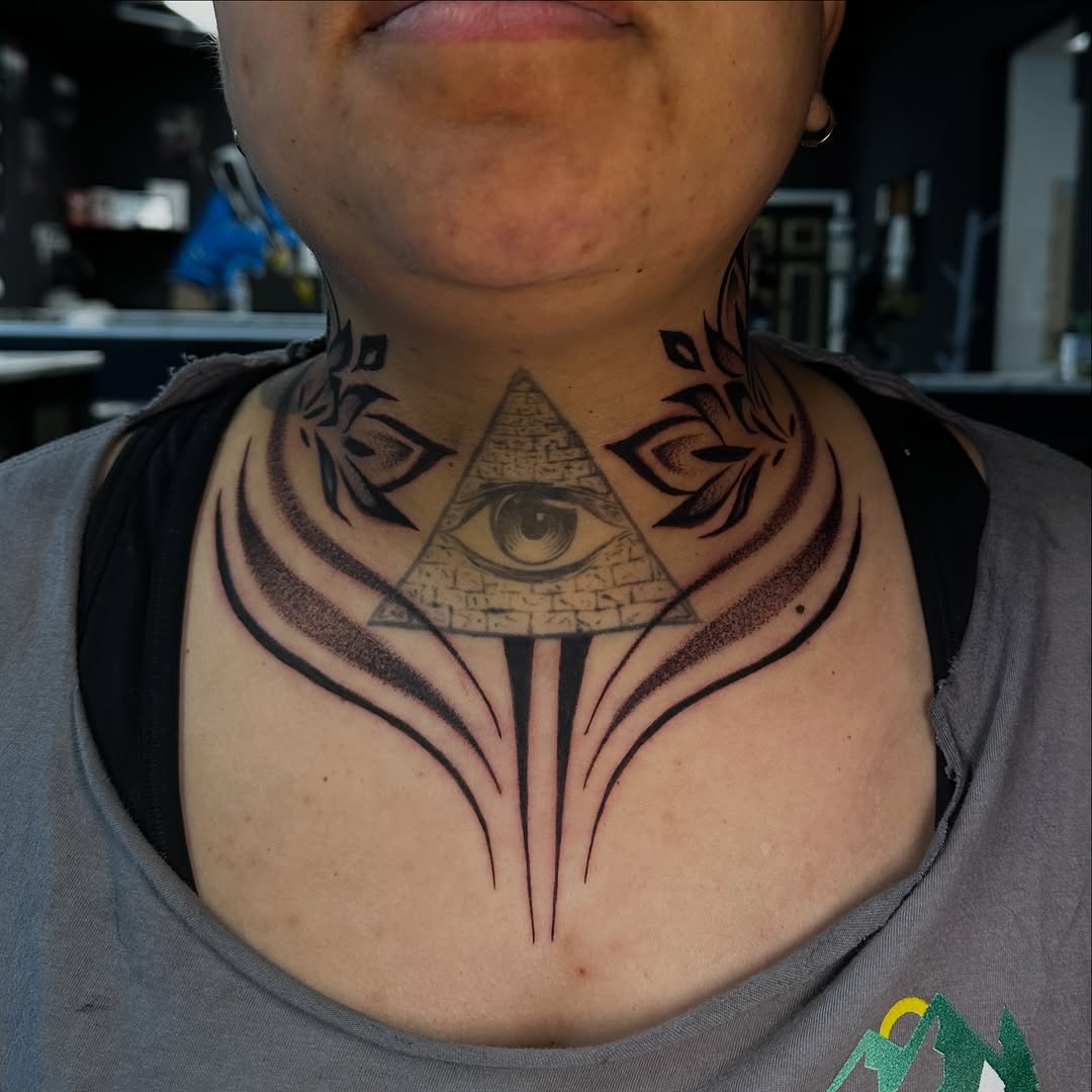 Tattoo by @hardtatz โ black_and_grey, geometric