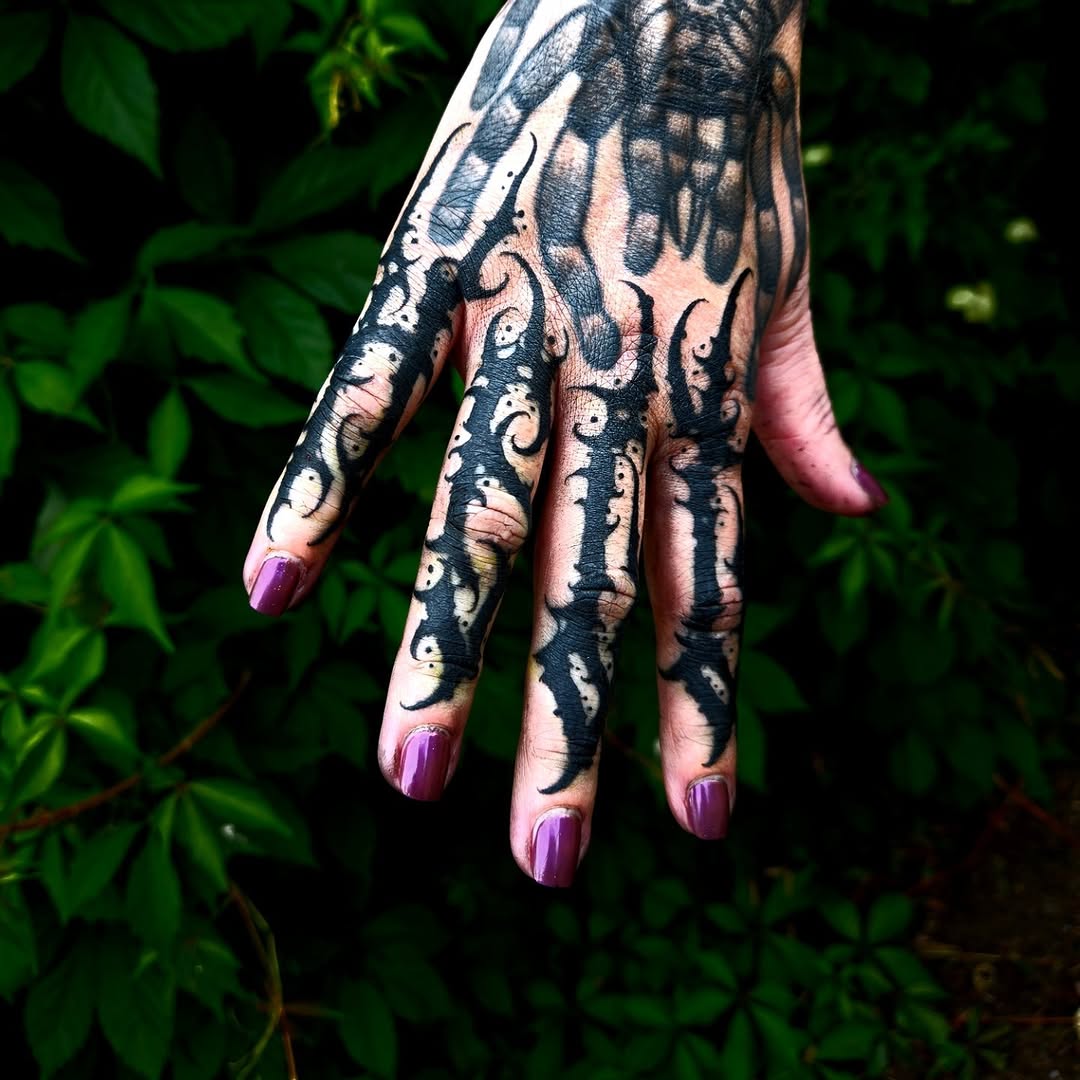 Tattoo by @hellscribe โ blackwork, ornamental