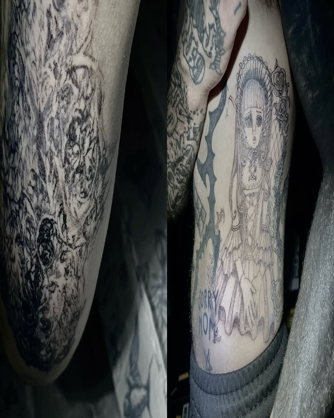 Tattoo by @douohv — black_and_grey