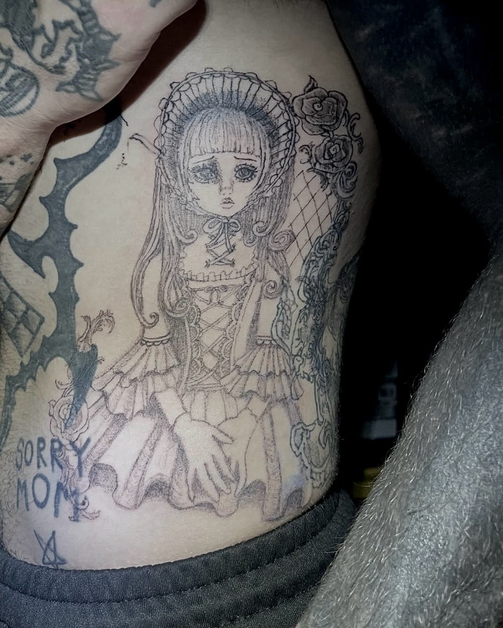 Tattoo by @douohv — black_and_grey
