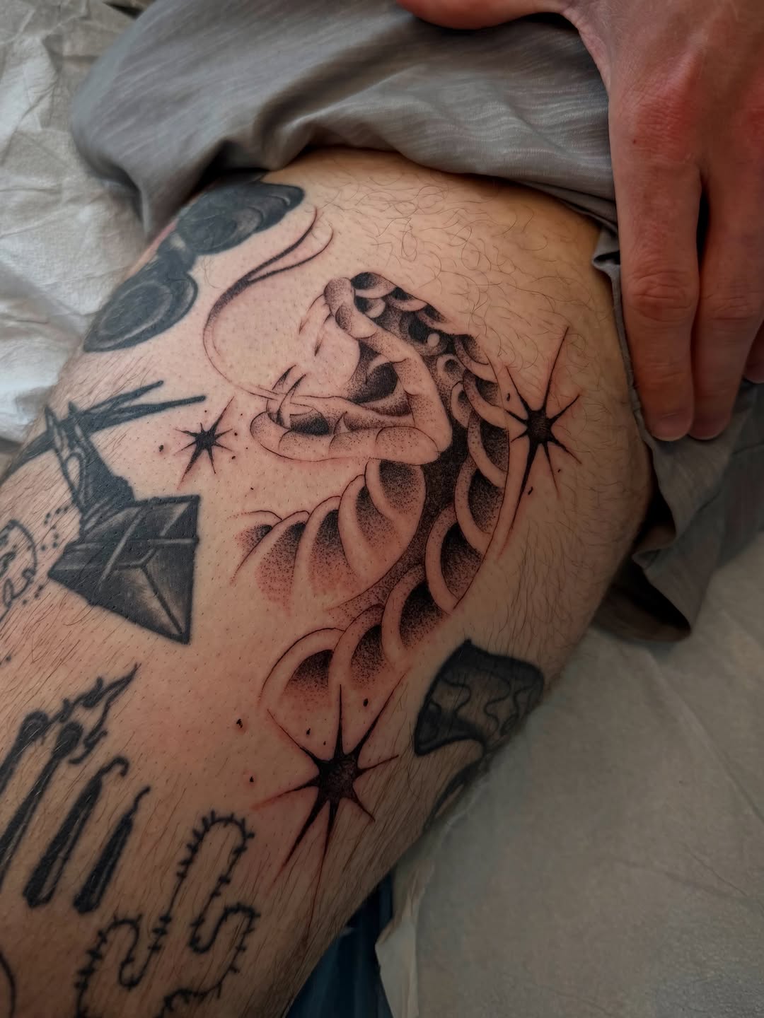 Tattoo by @ttt.christian — blackwork