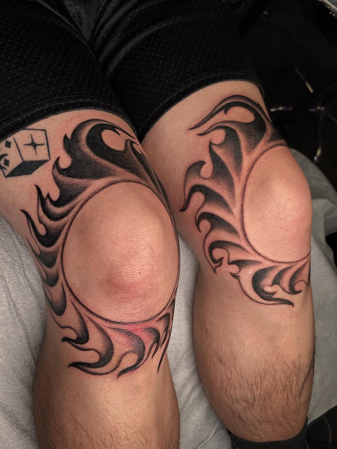 Tattoo by @ghostneedles_ β tribal, black_and_grey
