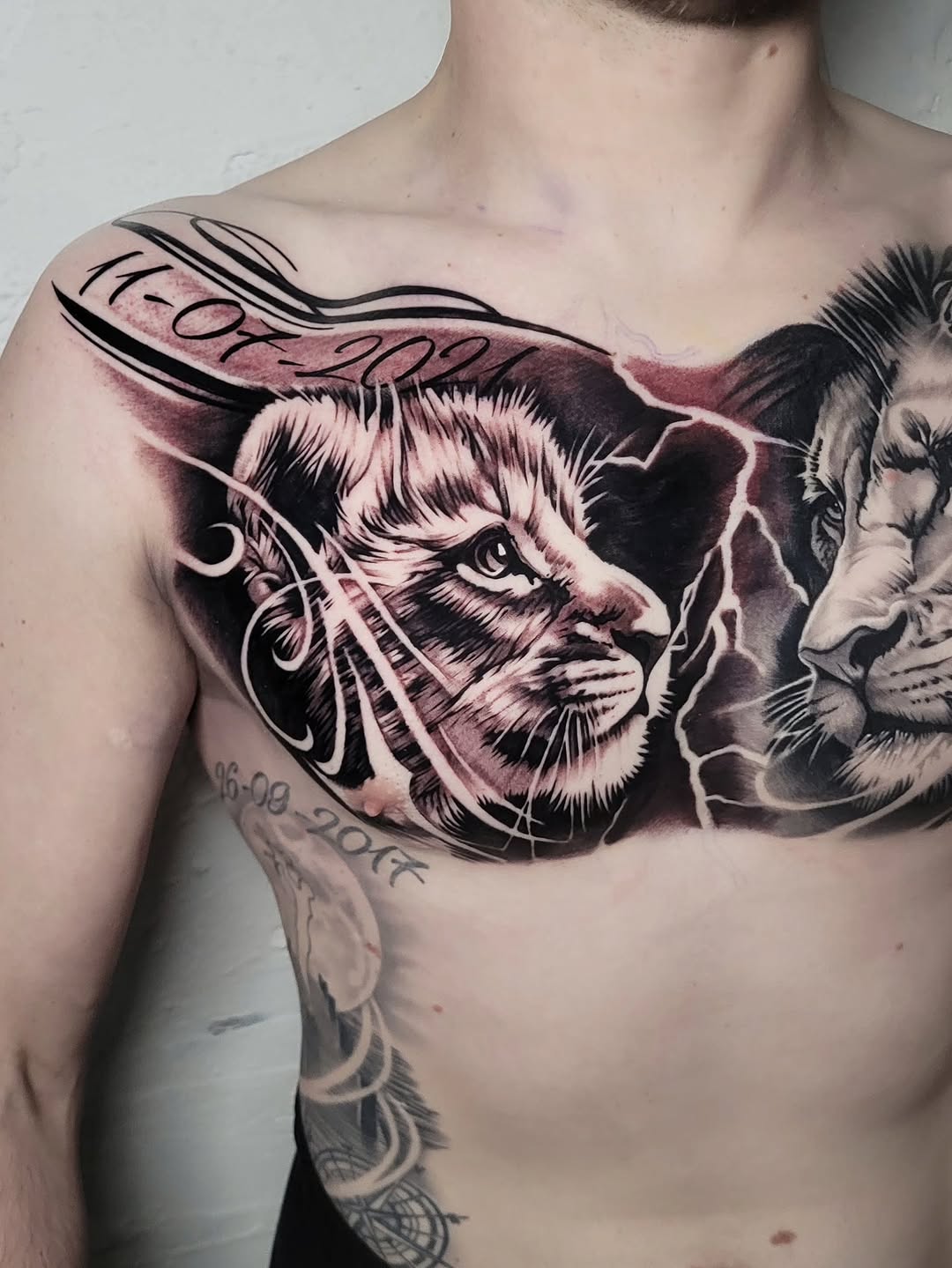 Tattoo by @beztreztattoo — realism, black_and_grey