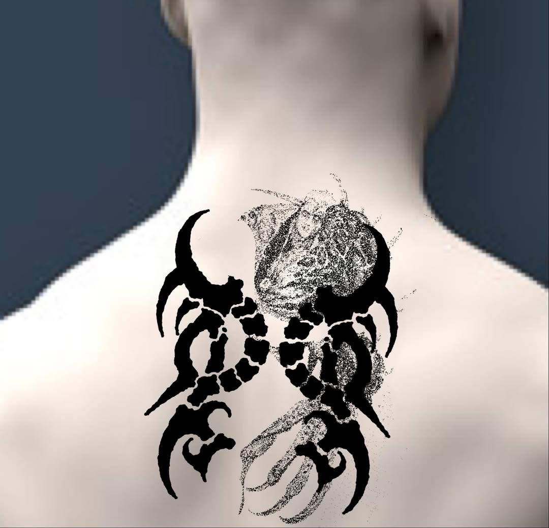 Tattoo by @skullyskinstitch — blackwork