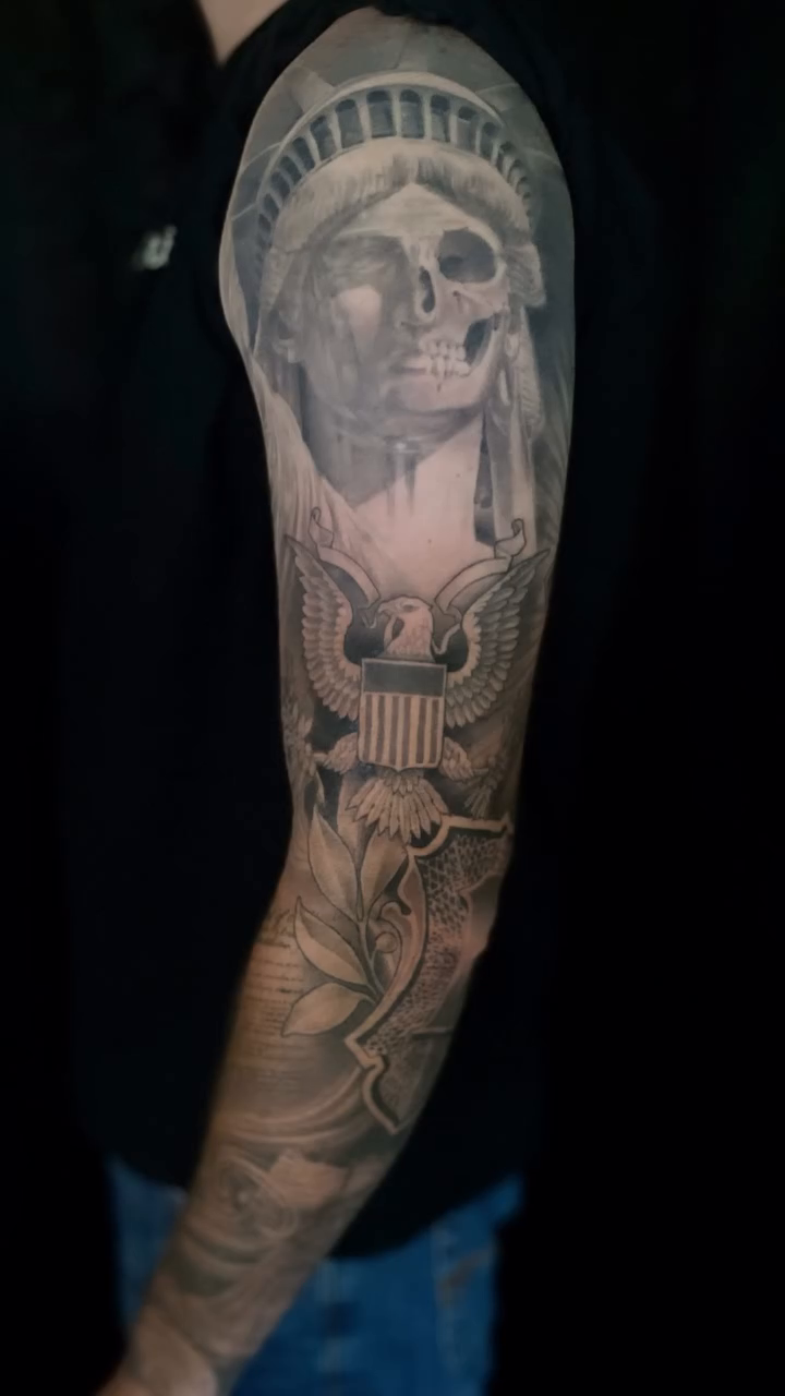 Tattoo by @thegood.d.artworks — realism, black_and_grey