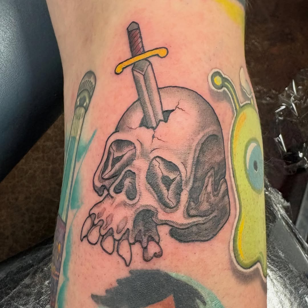 Tattoo by @jakobristau — illustrative, black_and_grey