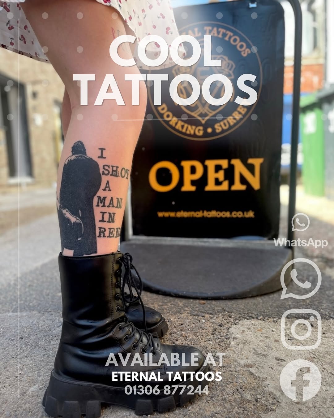 Tattoo by @rutheternal — lettering_script