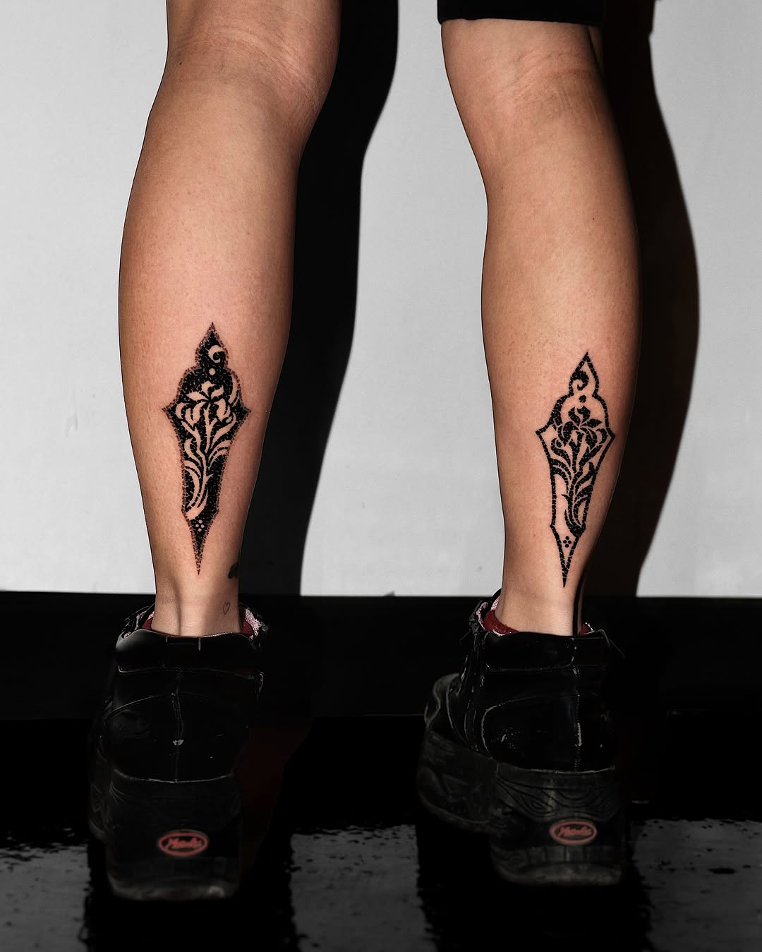 Tattoo by @mooromooropiece — dotwork, ornamental