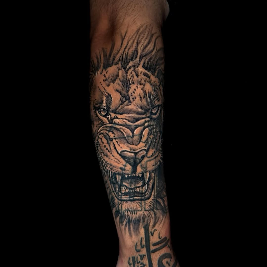 Tattoo by @inklulu_ — realism, black_and_grey