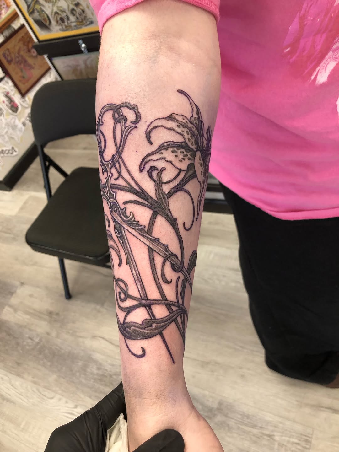 Tattoo by @sea.of.mercy — black_and_grey, ornamental