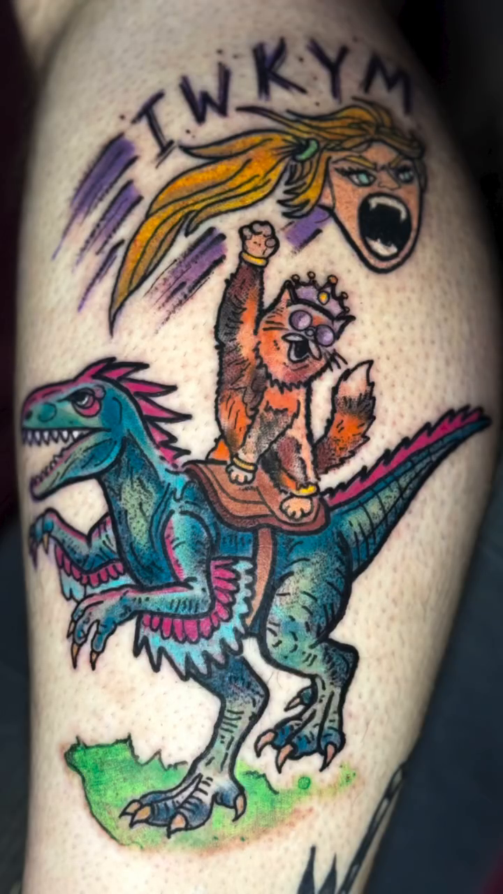 Tattoo by @jenniferedge โ new_school, trash_polka