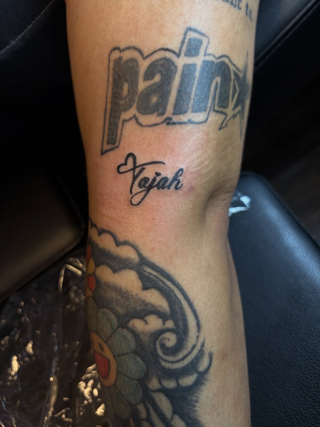 Tattoo by @_the876kid_ โ lettering_script
