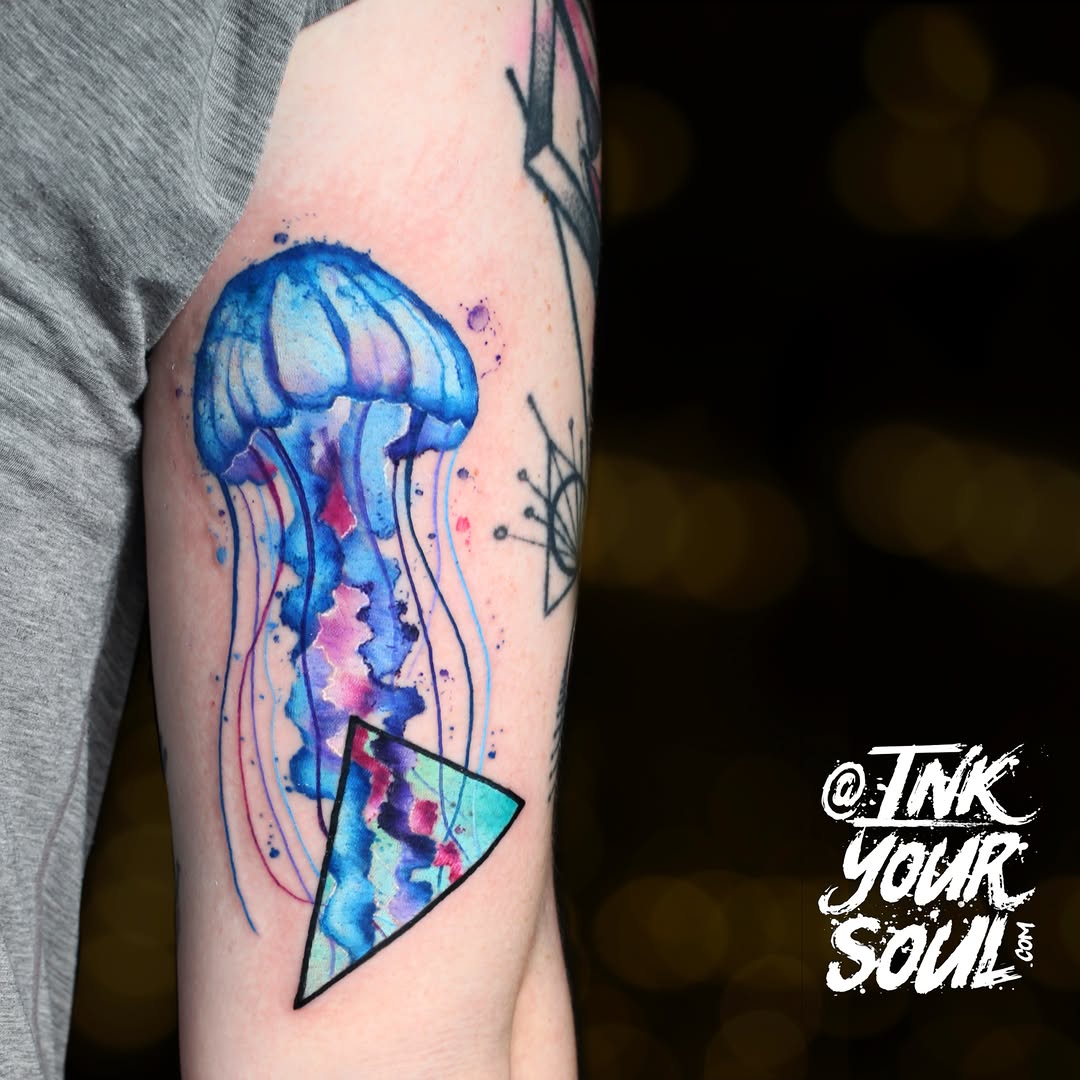 Tattoo by @inkyoursoul — watercolor