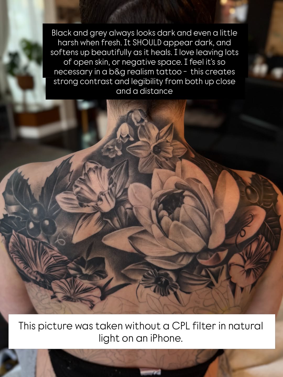 Tattoo by @caroline_yurek_tattoo — realism, black_and_grey