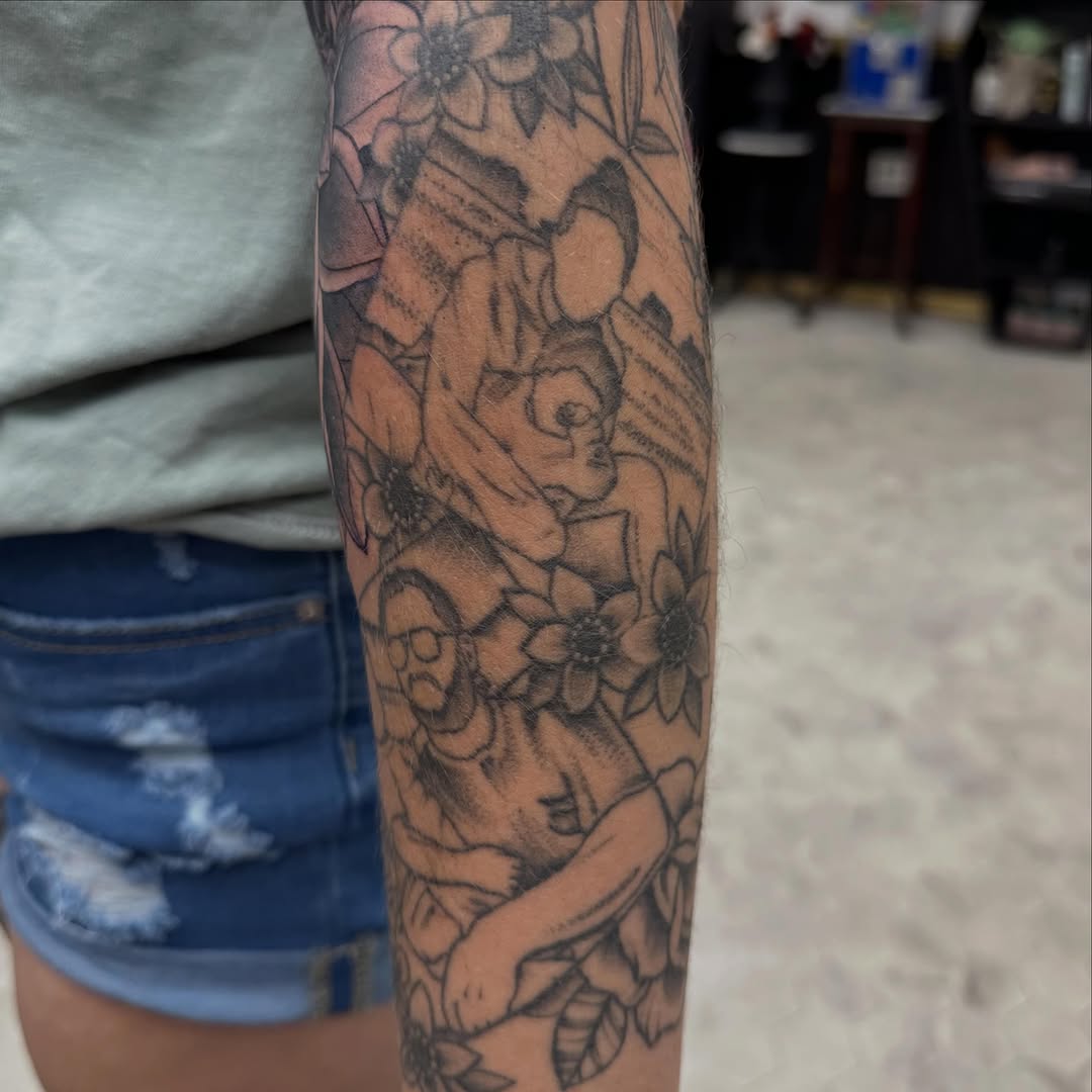 Tattoo by @nickihoverson — illustrative, black_and_grey