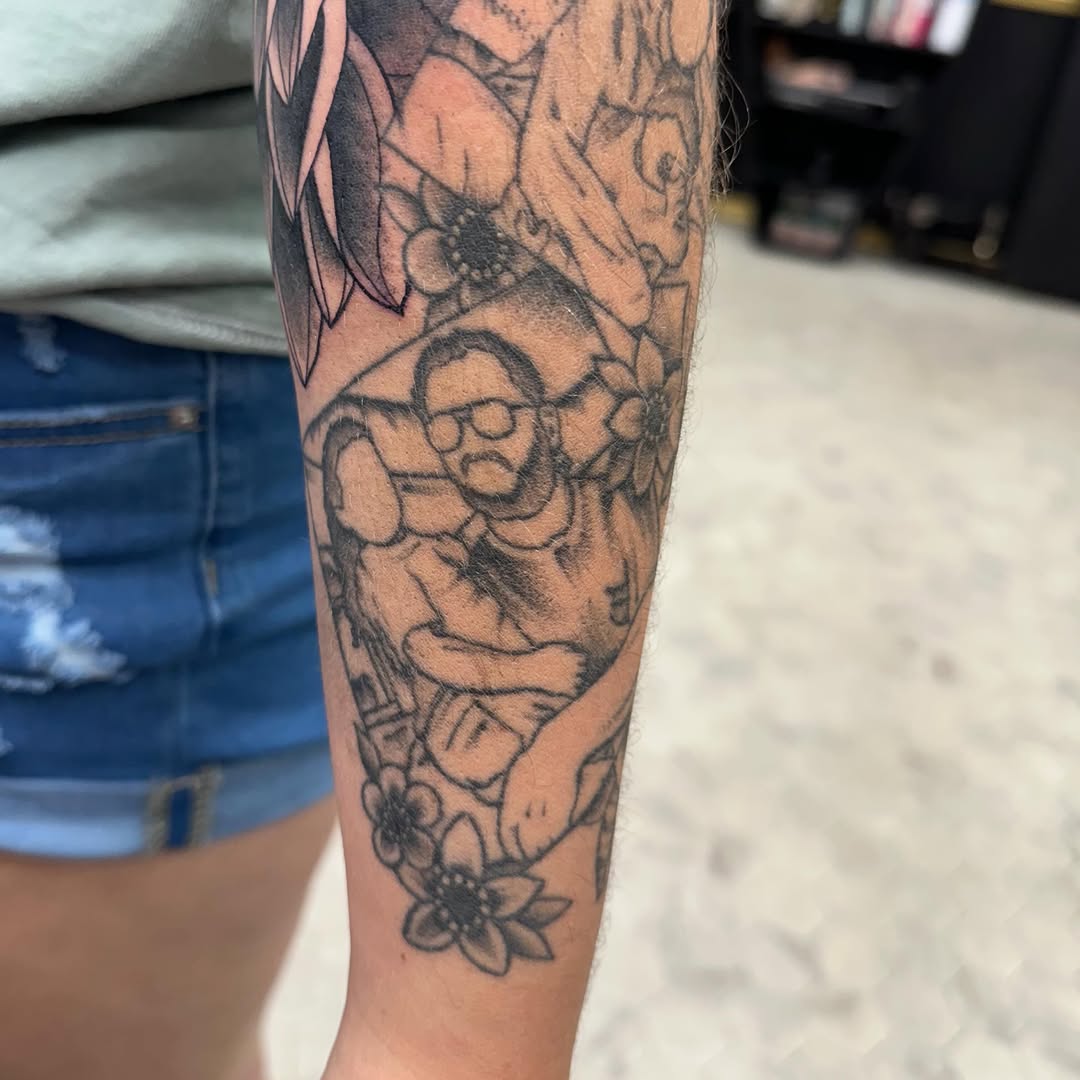Tattoo by @nickihoverson — illustrative, black_and_grey