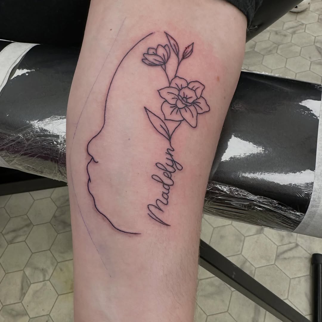 Tattoo by @nickihoverson — fine_line, lettering_script