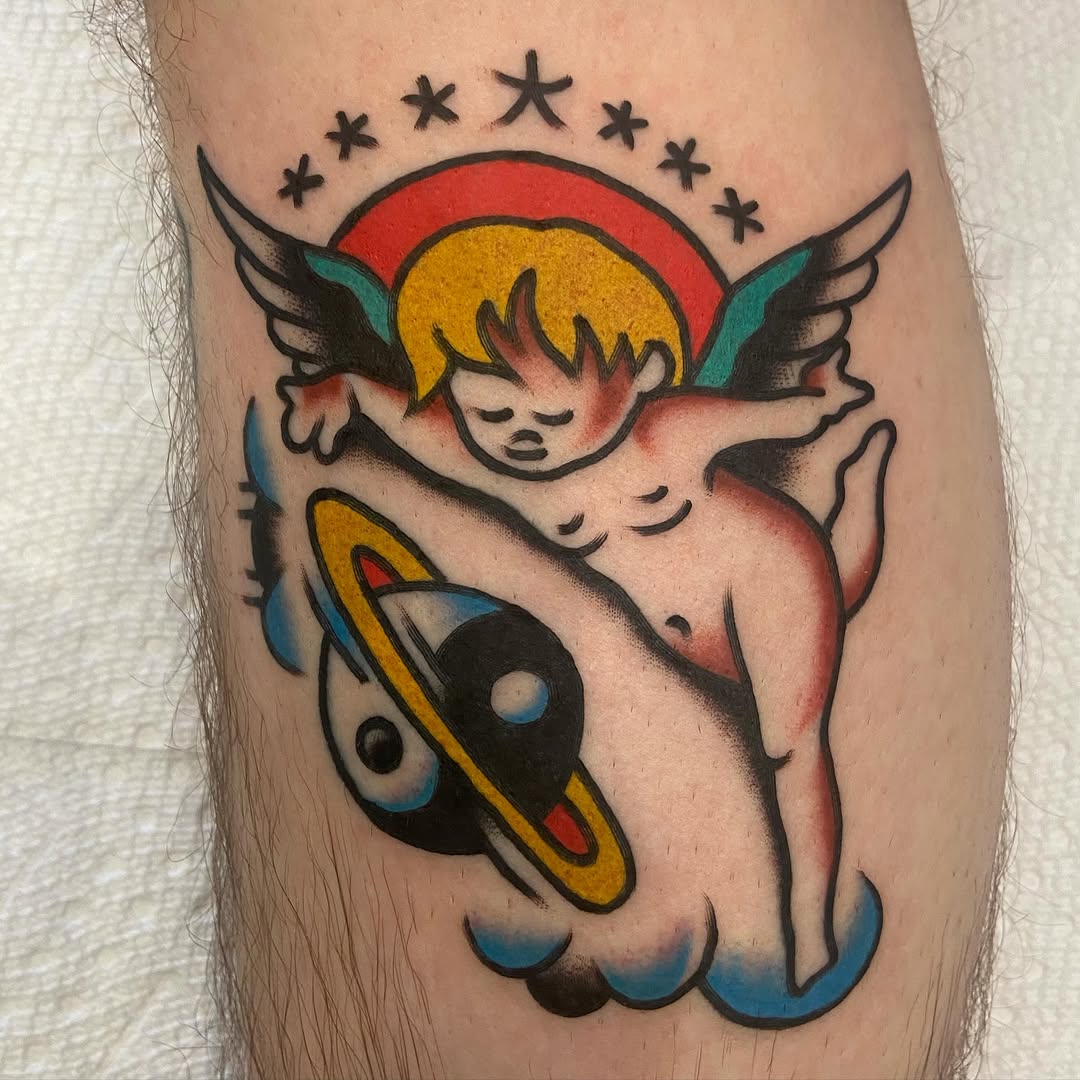 Tattoo by @thedeadwhatever — american_traditional, illustrative