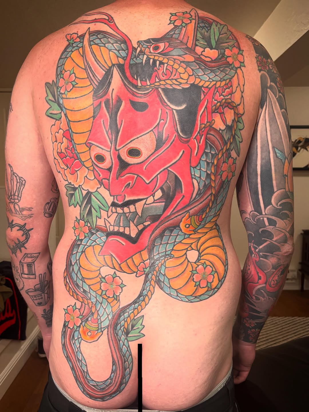 Tattoo by @blakebrand — japanese_irezumi, black_and_grey