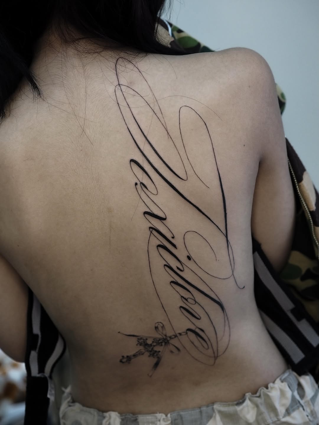Tattoo by @arinyatatt.2 — lettering_script, fine_line