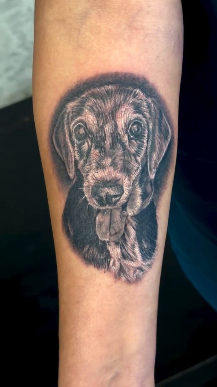 Tattoo by @doomsdaydani — realism, black_and_grey