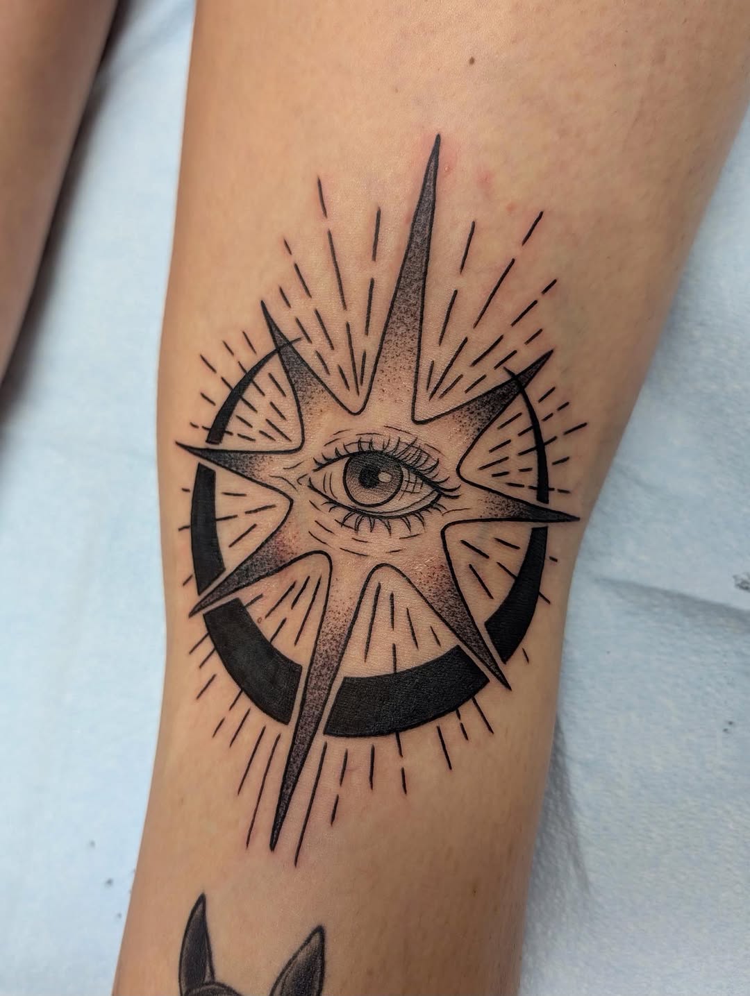 Tattoo by @_breezy.blue_ — black_and_grey, geometric