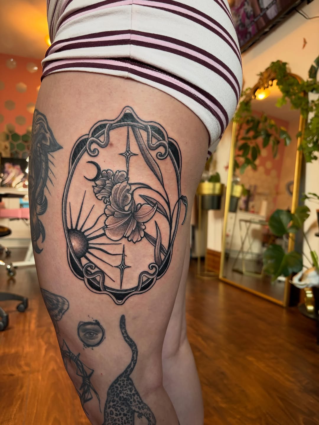 Tattoo by @snewbietattoos — black_and_grey, ornamental