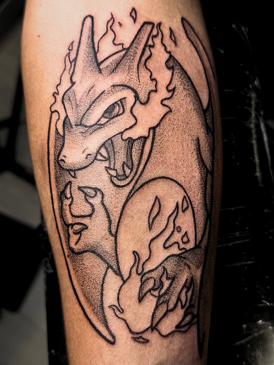 Tattoo by @artbyjennyc — anime, dotwork